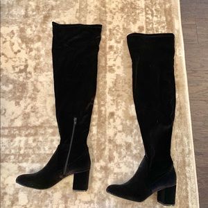 I.N.C. Over the Knee velvet boots